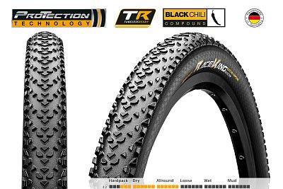 Превью  Велопокрышка CONTINENTAL Race King 29" ProTection Кевлар 180 TPI